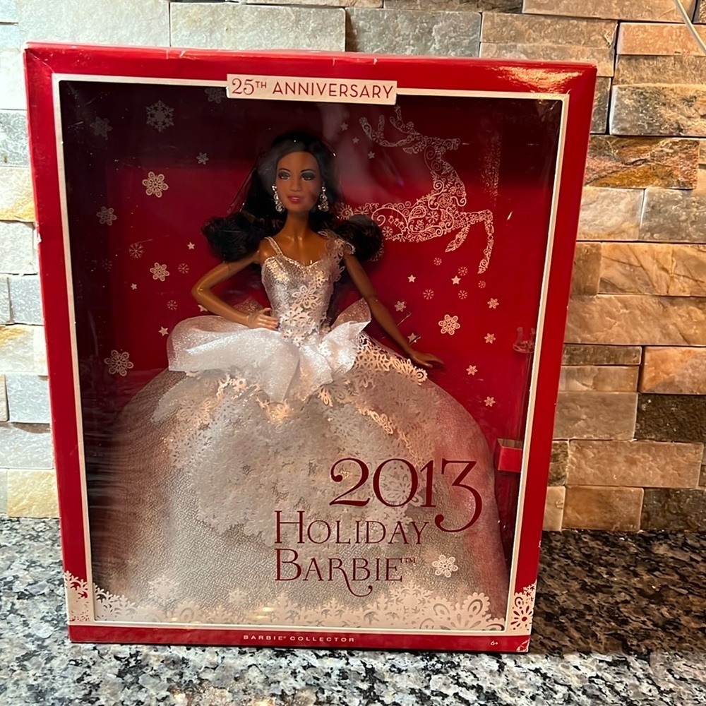 RARE NIB 2013 Holiday Barbie Kmart Exclusive Brunette 25th Anniversary, NRFB.